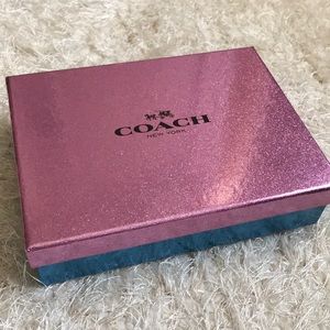 NEW pink leather coach clutch/wallet
